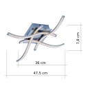 Ceiling modern and sleek chrome - Eternity