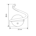 White spiral LED wall lamp - Looper