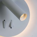Double switch wall light