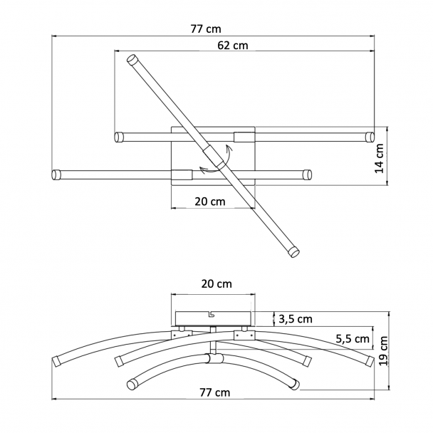 Dining room ceiling light