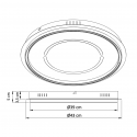 Integrated LED design ceiling light
