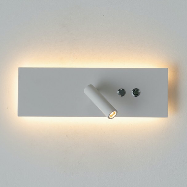 White LED wall light