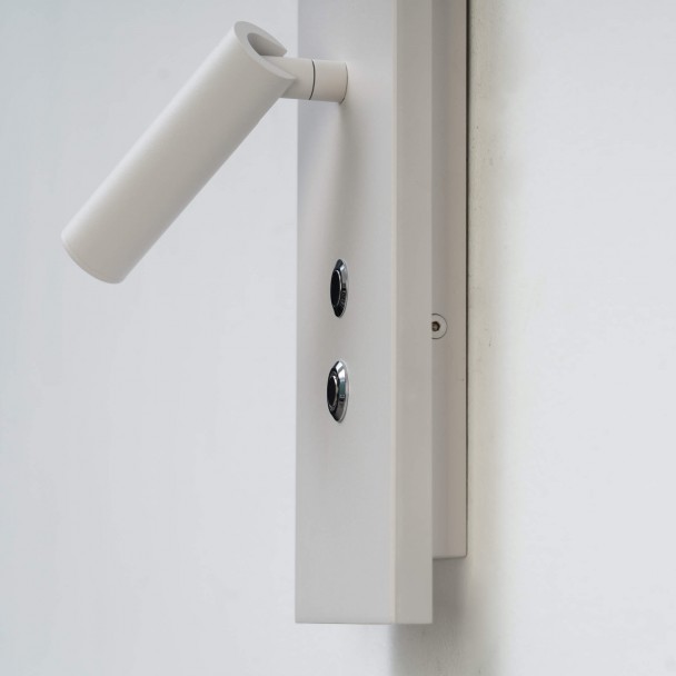 Wall light with adjustable reading light