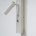 Wall light with adjustable reading light