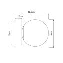 Design wall light in glass