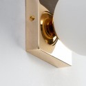 Square white wall light