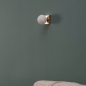 White glass wall light
