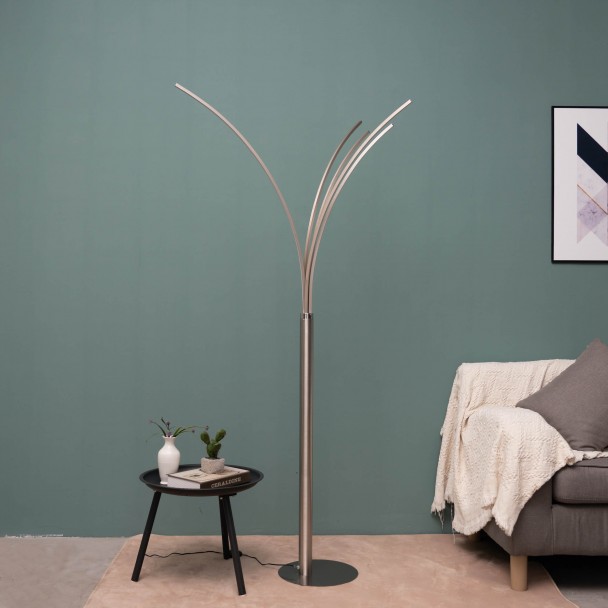Floor light with foot switch