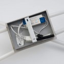 Ceiling light with white LED tubes