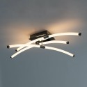 LED ceiling light with three arms