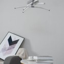 Contemporary chrome plated ceiling light