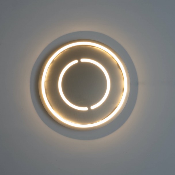 Nickel metal ceiling light