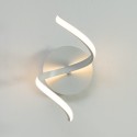 Illuminated spiral wall light