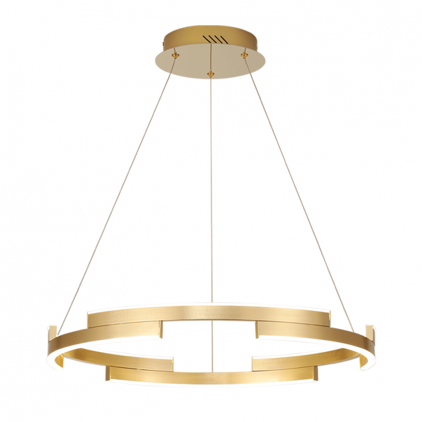 Golden aerial pendant light