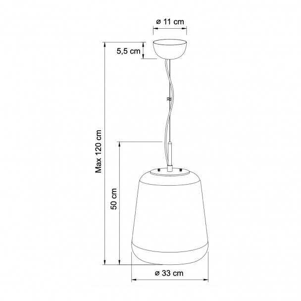Light fixture with 3 E14 bulbs