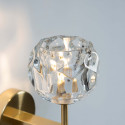 Glass globe wall light
