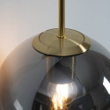 Glass ball wall light