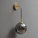 Modern wall light, smoked glass