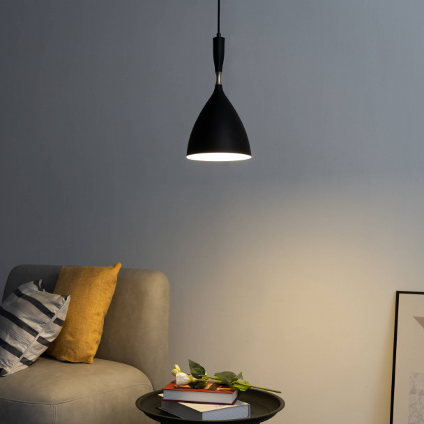 Black light metal pendant light