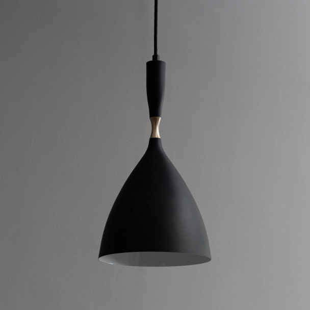Black metal loft light