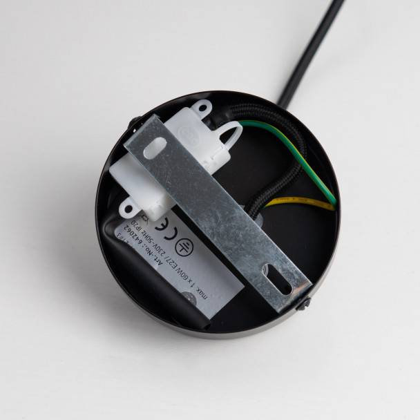 Minimalist black bell pendant light