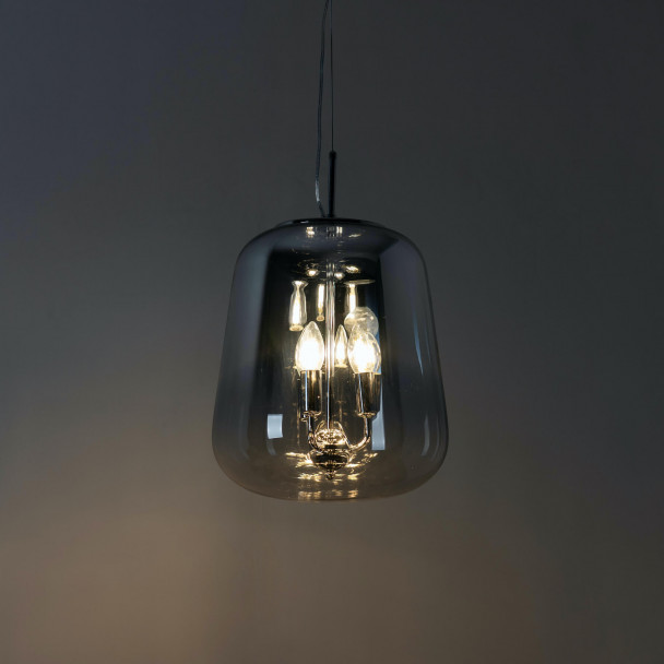 Glass loft pendant light