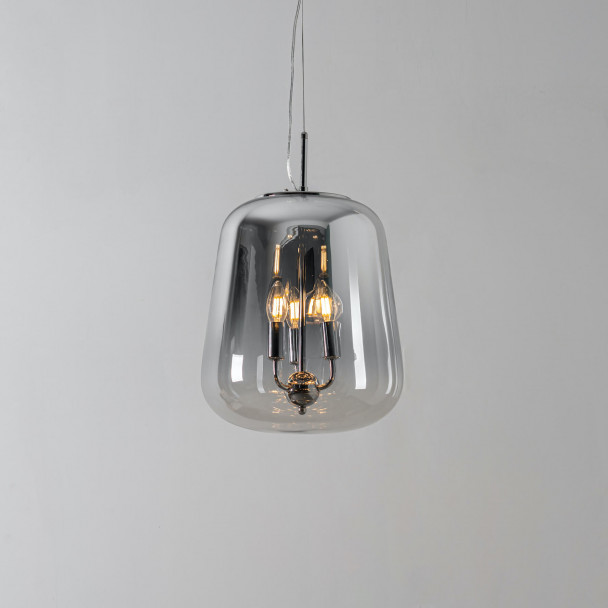 pendant lightshade smoked glass