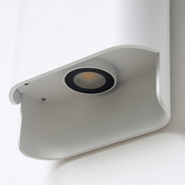 White square wall light