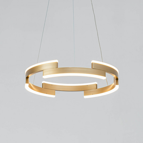 Easy to install gold pendant light
