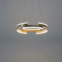 Round golden LED pendant light