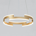 Golden circle LED pendant light