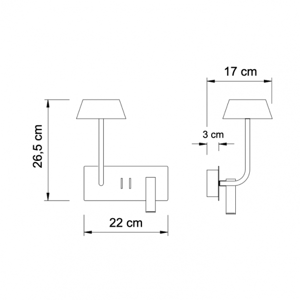 Black LED Light fixture