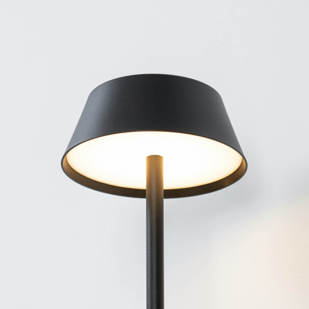 Light fixture with LED shade