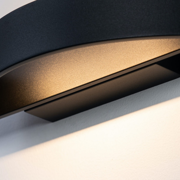 Half circle wall light
