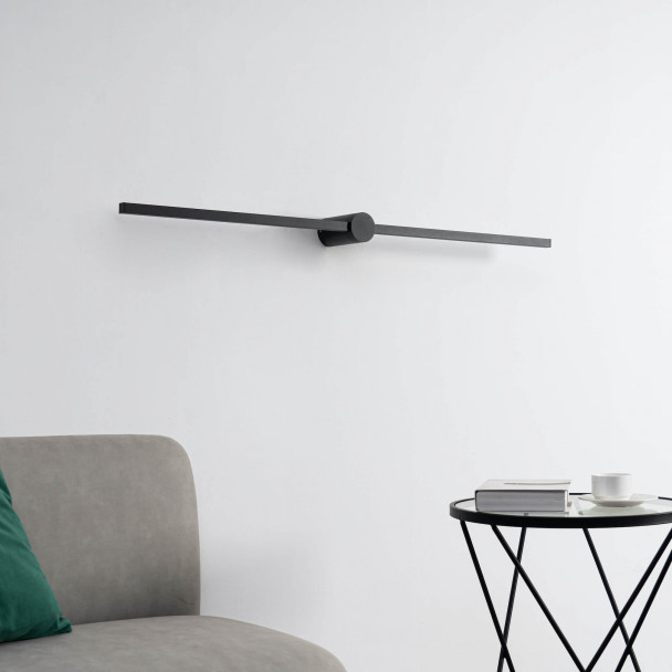 Long black LED design bar