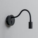 Black LED wall light