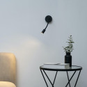 Small black wall light