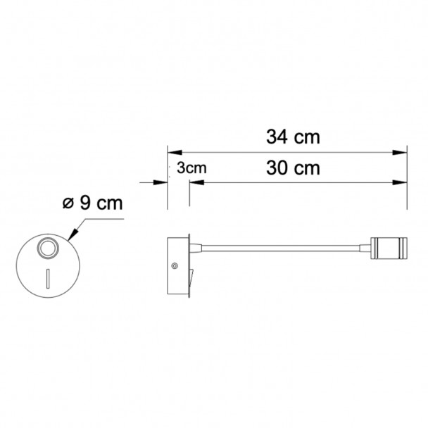 White wall light in a clean design
