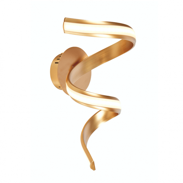 Golden LED wall lamp