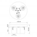Round ceiling light