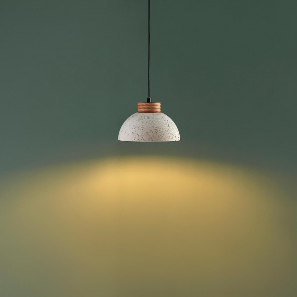Concrete pendant light E27