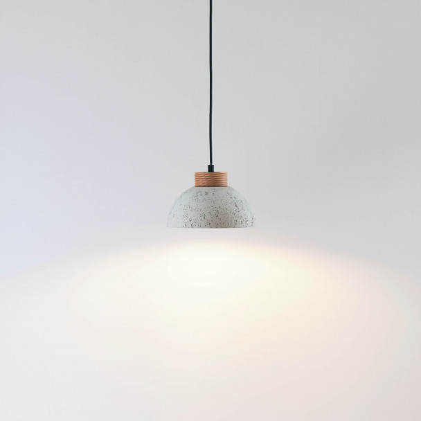 Cable pendant light black concrete grey