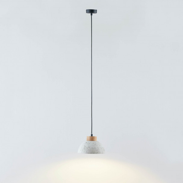 Concrete cone pendant light