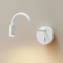 Round white wall light to screw on the wall