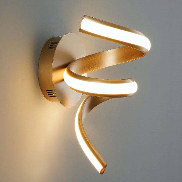Glittering wall lamp for interiors
