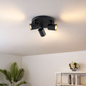 Three-bulb ceiling light