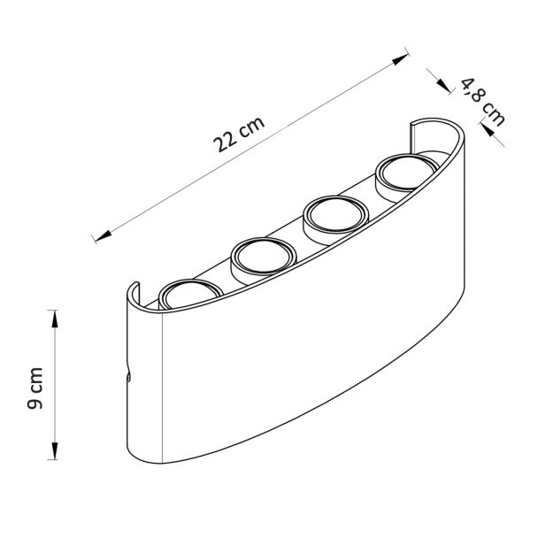 led wall lamp - Prisma