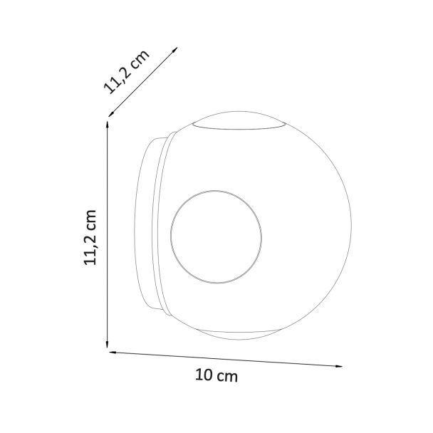 Small round wall light - Joia