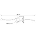 Large LED wall light - Mallow