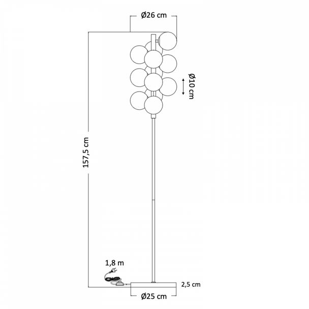 Large floor lamp - Ambrosia